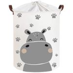 Casa si Gradina - Mobilier - Mobilier copii - Mobilier camera copiilor - Cos Pliabil Pentru Jucarii, Rufe, Bumbac Canvas, Impermeabil, SIPO, 35x42 cm, Bumbac, 43l, Hippo - Infinity.ro