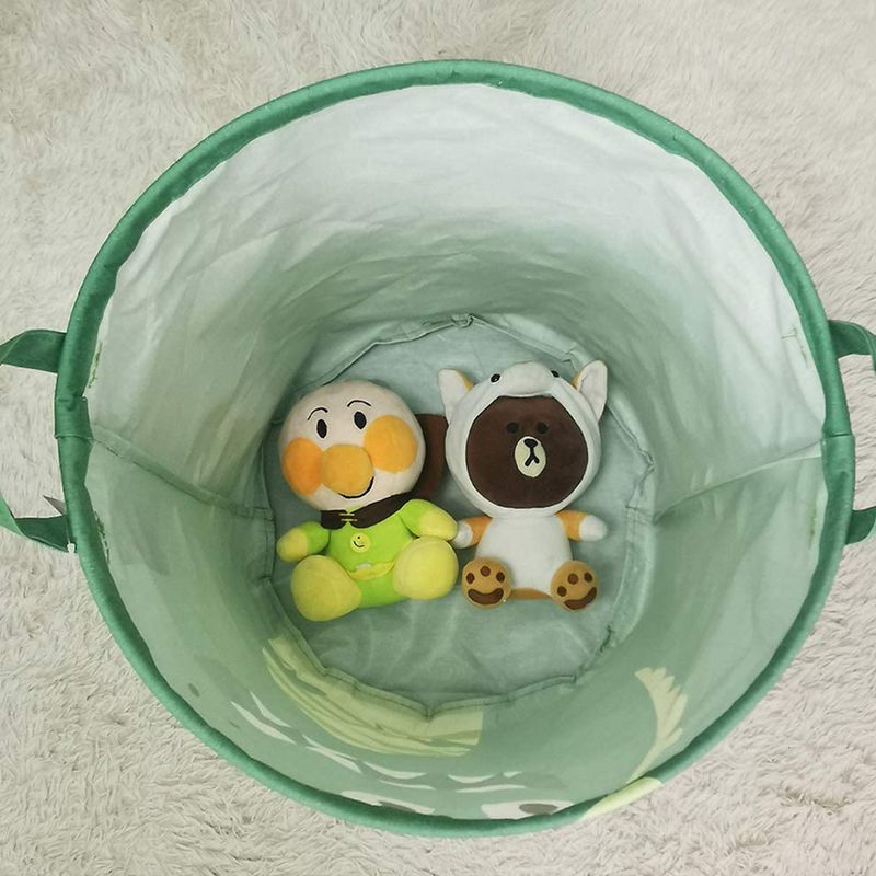 Casa si Gradina - Mobilier - Mobilier copii - Mobilier camera copiilor - Cos Pliabil Pentru Jucarii, Rufe, Bumbac Canvas, Impermeabil, SIPO, 35x42 cm, Bumbac, 43l, Dino - Infinity.ro