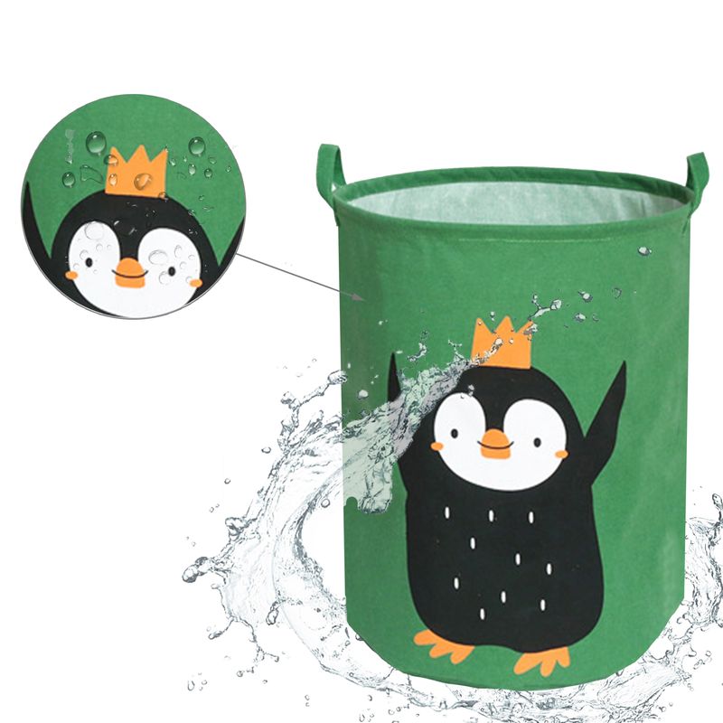 Casa si Gradina - Mobilier - Mobilier copii - Mobilier camera copiilor - Cos Pliabil Pentru Jucarii, Rufe, Bumbac Canvas, Impermeabil, SIPO, 35x42 cm, Bumbac, 43l, Pinguin - Infinity.ro