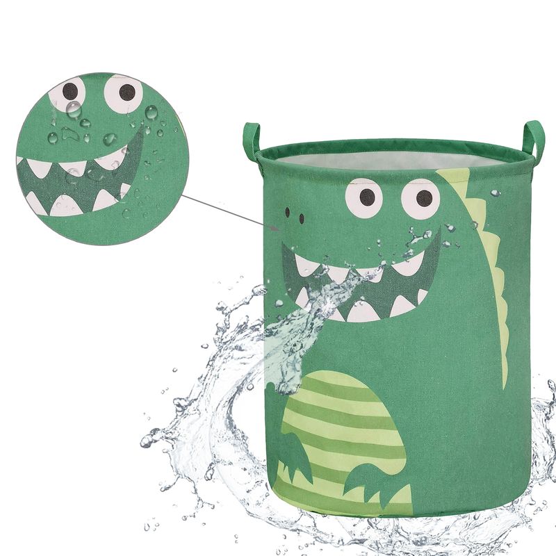 Casa si Gradina - Mobilier - Mobilier copii - Mobilier camera copiilor - Cos Pliabil Pentru Jucarii, Rufe, Bumbac Canvas, Impermeabil, SIPO, 35x42 cm, Bumbac, 43l, Dino - Infinity.ro