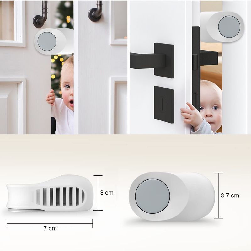 Casa si Gradina - Mobilier - Mobilier copii - Sisteme de siguranta - Set 2 buc Opritor de usa rotativ, pentru copii, SIPO Baby Safety - Infinity.ro