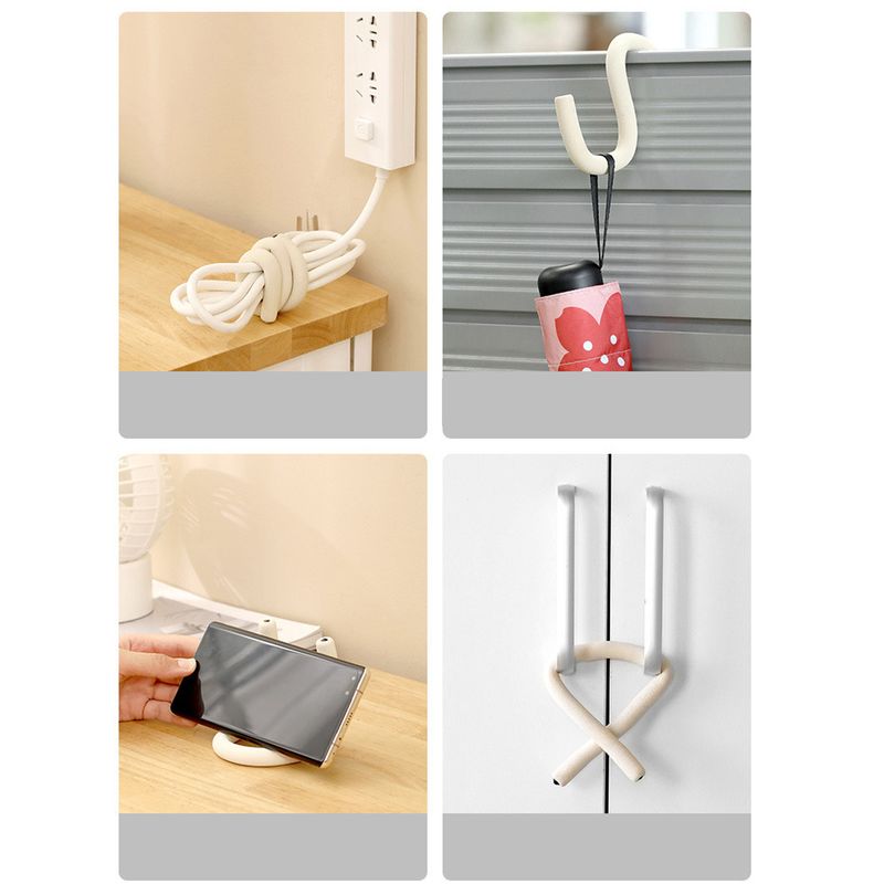 Casa si Gradina - Mobilier - Mobilier copii - Sisteme de siguranta - Set 2 buc, Incuietoare flexibila universala, usi, dulapuri, sertare, carlig, cuier, reglabil, SIPO, Negru - Infinity.ro