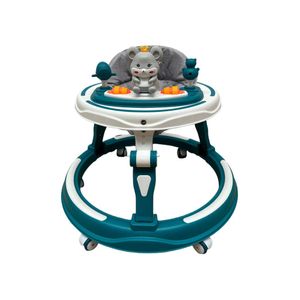 Premergator, Go Kart ,3 in 1, roti din silicon, muzical, cu salteluta si control parental, +6 luni, verde