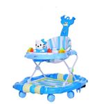 Jucarii, Copii si Bebe - Carucioare si articole de transport - Premergatoare - Premergator Go Kart Mereu in miscare ,cu sistem de balansare,model 8 roti cu muzica ,pliabil,maner de impins, albastru - Infinity.ro