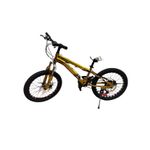 Sport si Outdoor - Ciclism - Biciclete pentru copii - Bicicleta Go Kart 20 inch Caraiman,pentru copii 7-10 ani , frana disc ,18 viteze, auriu - Infinity.ro