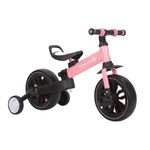 Sport si Outdoor/Ciclism/Biciclete pentru copii - Bicicleta Go Kart Day ,roti 10 inch ,cu pedale, pentru copii 2-3 ani , cu roti ajutatoare, pliabila,culoare roz - Infinity.ro