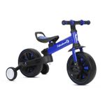 Sport si Outdoor - Ciclism - Biciclete pentru copii - Bicicleta Go Kart Day ,roti 10 inch , pentru copii 2-3 ani , cu roti ajutatoare,pliabila, culoare albastru - Infinity.ro