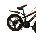 Sport si Outdoor - Ciclism - Biciclete pentru copii - Bicicleta Go Kart 20 inch pentru copii 7-10 ani , Janta aluminiu 3 spite, frana disc ,21 viteze, negru/rosu - Infinity.ro