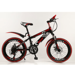 Sport si Outdoor - Ciclism - Biciclete pentru copii - Bicicleta Go Kart 20 inch Super Red,pentru copii 7-10 ani , frana disc ,21 viteze, negru cu rosu - Infinity.ro
