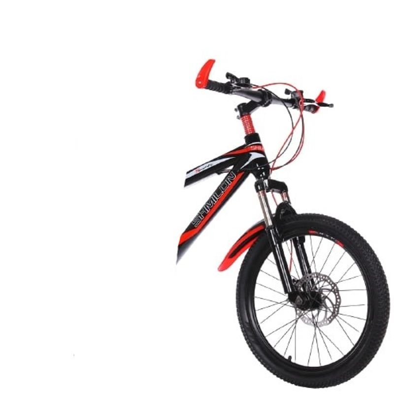 Sport si Outdoor/Ciclism/Biciclete pentru copii - Bicicleta 20 inch Go Kart Shim 2, frana disc, 7 viteze, 7-10 ani, negru cu rosu - Infinity.ro