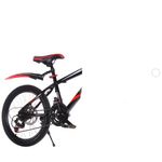 Sport si Outdoor/Ciclism/Biciclete pentru copii - Bicicleta 20 inch Go Kart Shim 2, frana disc, 7 viteze, 7-10 ani, negru cu rosu - Infinity.ro