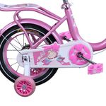 Sport si Outdoor - Ciclism - Biciclete pentru copii - Bicicleta Go Kart Mia roz 16 inch cu pedale 3-7 ani ,roti ajutatoare ,aparatoare noroi,sonerie,portbagaj,cos, roz - Infinity.ro