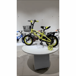 Sport si Outdoor/Ciclism/Biciclete pentru copii - Bicicleta Go Kart Sport galbena 16 inch intre 4-7 ani,roti ajutatoare silicon ,aparatoare ,cos suport si bidon ,sonerie - Infinity.ro