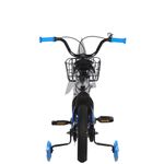 Sport si Outdoor - Ciclism - Biciclete pentru copii - Bicicleta Goo Kart Sport albastra16 inch cu intre 4-7 ani,roti ajutatoare silicon cu luminite,aparatoare,sonerie - Infinity.ro