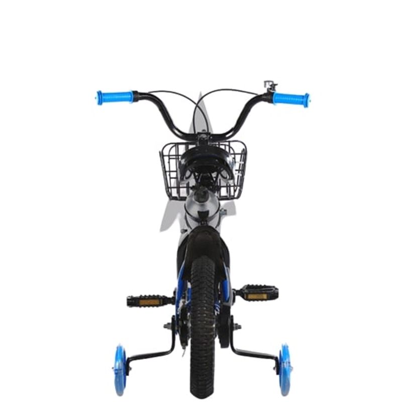 Sport si Outdoor - Ciclism - Biciclete pentru copii - Bicicleta Goo Kart Sport albastra16 inch cu intre 4-7 ani,roti ajutatoare silicon cu luminite,aparatoare,sonerie - Infinity.ro