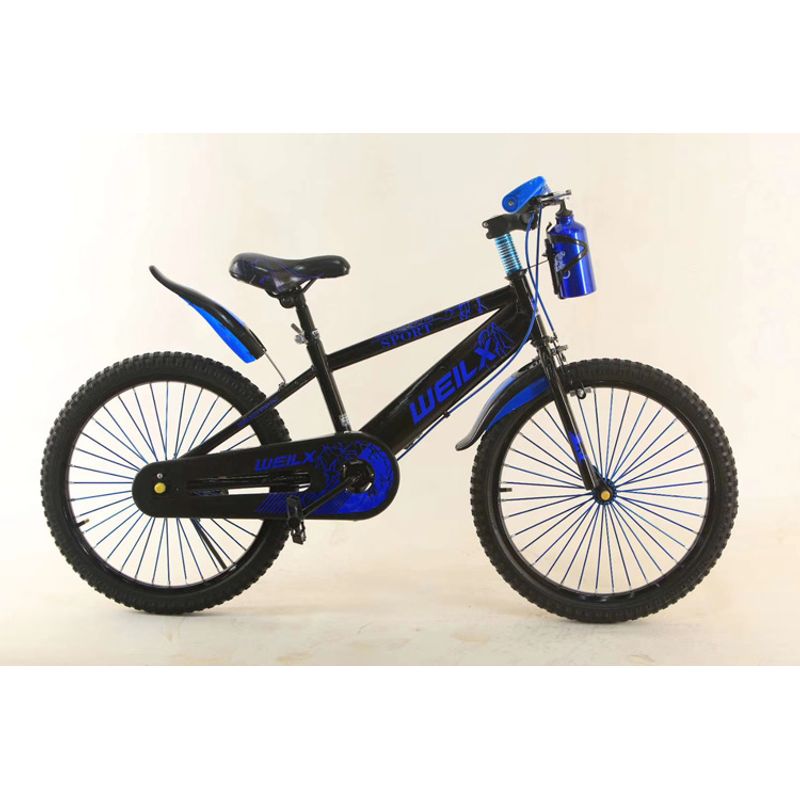 Sport si Outdoor - Ciclism - Biciclete pentru copii - Bicicleta Go kart Best 20 inch , pentru copii cu varsta intre 5-9 ani, aparatoare si suport cu bidon apa, albastru - Infinity.ro