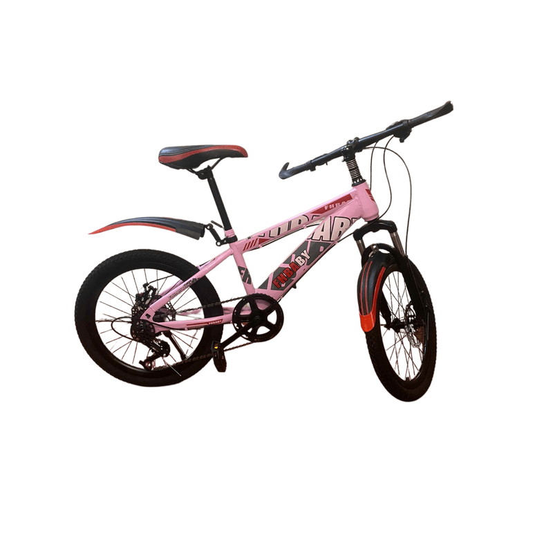 Sport si Outdoor - Ciclism - Biciclete pentru copii - Bicicleta Go Kart roti 20 inch ,frana pe disc,7 viteze,pentru copii 7-10 ani, culoare roz - Infinity.ro