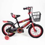 Sport si Outdoor - Ciclism - Biciclete pentru copii - Bicicleta Go kart Newport 16 inch , pentru copii , roti ajutatoare silicon , suport bidon apa, rosu - Infinity.ro