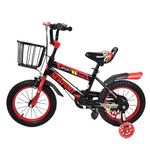 Sport si Outdoor - Ciclism - Biciclete pentru copii - Bicicleta Go kart Newport 16 inch , pentru copii , roti ajutatoare silicon , suport bidon apa, rosu - Infinity.ro