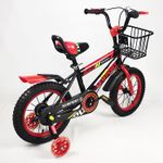 Sport si Outdoor - Ciclism - Biciclete pentru copii - Bicicleta Go kart Newport 16 inch , pentru copii , roti ajutatoare silicon , suport bidon apa, rosu - Infinity.ro