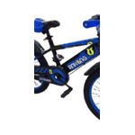 Sport si Outdoor - Ciclism - Biciclete pentru copii - Bicicleta Go kart Colors 16 inch , intre 4-6 ani, roti ajutatoare silicon,aparatoare si suport cu bidon apa, albastru - Infinity.ro