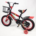 Sport si Outdoor - Ciclism - Biciclete pentru copii - Bicicleta Go kart Newport 16 inch , pentru copii , roti ajutatoare silicon , suport bidon apa, rosu - Infinity.ro