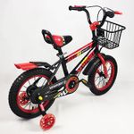 Sport si Outdoor - Ciclism - Biciclete pentru copii - Bicicleta Go kart Newport 16 inch , pentru copii , roti ajutatoare silicon , suport bidon apa, rosu - Infinity.ro