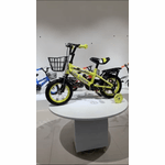 Sport si Outdoor/Ciclism/Biciclete pentru copii - Bicicleta Go Kart 18 inch Sport 4-8 ani,roti ajutatoare silicon,aparatoare,cos suport bidon,sonerie,galben - Infinity.ro
