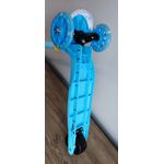 Sport si Outdoor - Role, trotinete si skateboard - Trotinete copii - Trotineta Go Kart Mereu in miscare model Fly, pliabila cu roti de silicn si lumini , albastru - Infinity.ro