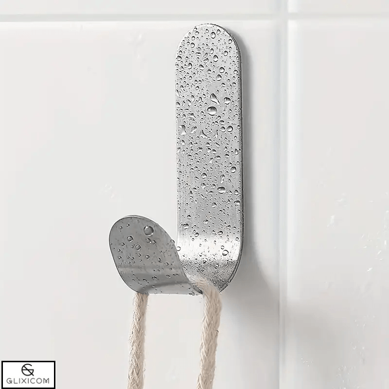 Casa si Gradina - Mobilier - Organizare si depozitare - Cuiere - Cuier Autoadeziv din Otel Inoxidabil Multifunctional Tip Agatatoare Glixicom 6 Bucati Negru - Infinity.ro