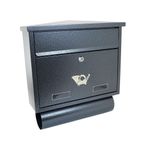 Casa si Gradina - Constructii - Depozitare, transport si protectie - Cutii postale - Cutie postala, cu loc pentru ziar, argintiu inchis, format C4,39 x 12 x 41 cm, Damech - Infinity.ro