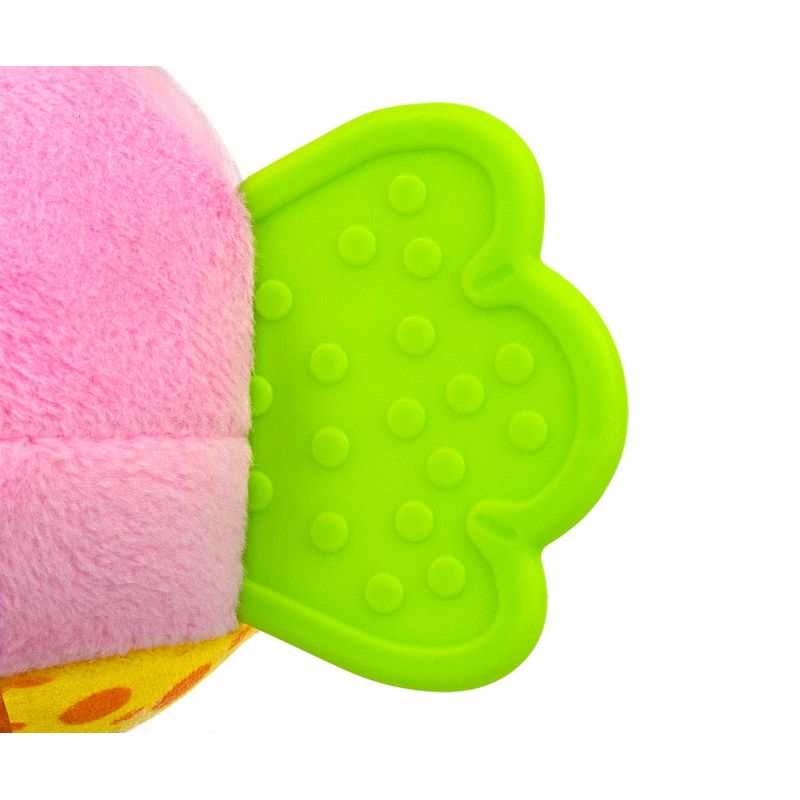 Jucarii, Copii si Bebe - Jucarii si jocuri - Jucarii bebelusi - Jucarii interactive bebelusi - Jucarie din plus pentru agatat, fosnaie si vibreaza, Baby Fish Pink - Infinity.ro