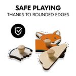 Jucarii, Copii si Bebe - Jucarii si jocuri - Jucarii bebelusi - Jucarii interactive bebelusi - Puzzle din lemn certificat FSC, cu piese imbinate, Hauck, Fox - Infinity.ro