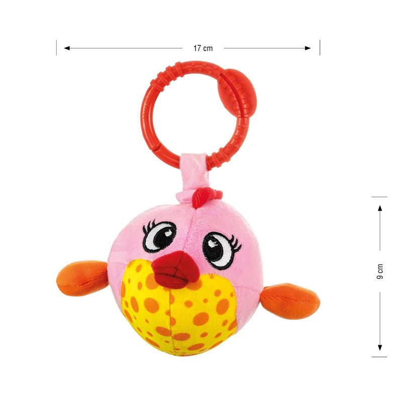 Jucarii, Copii si Bebe - Jucarii si jocuri - Jucarii bebelusi - Jucarii interactive bebelusi - Jucarie din plus pentru agatat, fosnaie si vibreaza, Baby Fish Pink - Infinity.ro