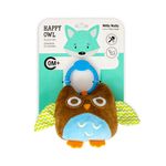 Jucarii, Copii si Bebe - Jucarii si jocuri - Jucarii bebelusi - Jucarii interactive bebelusi - Jucarie din plus pentru agatat, cu clopotel, Happy Owl Brown - Infinity.ro