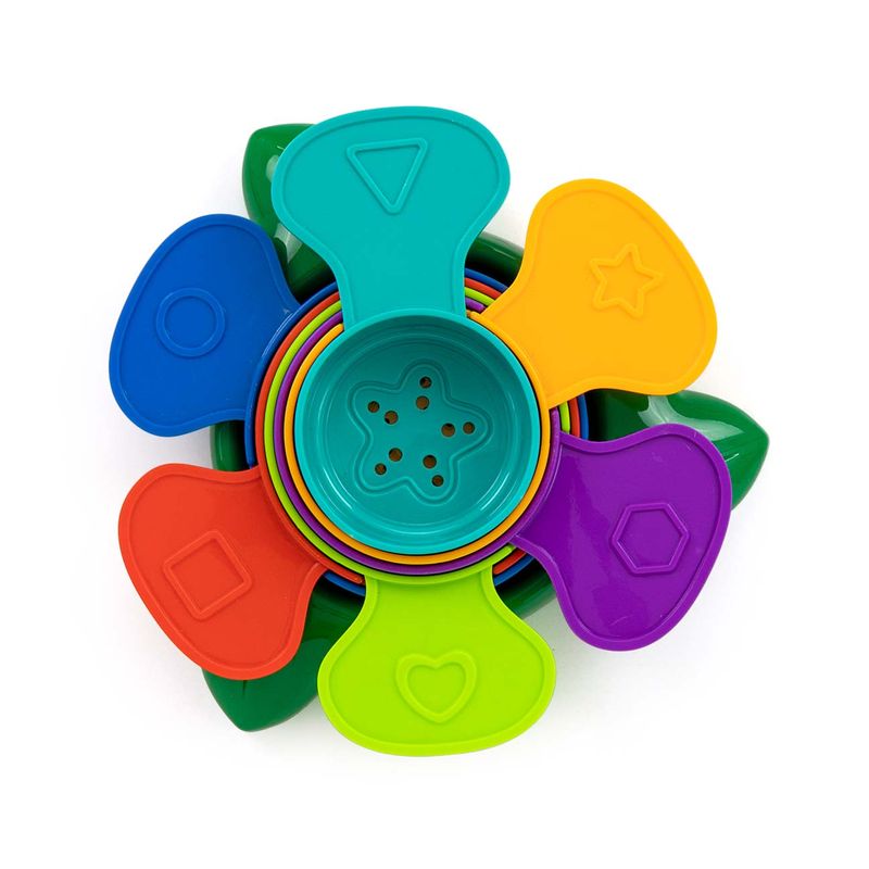Jucarii, Copii si Bebe - Jucarii si jocuri - Jucarii bebelusi - Jucarii interactive bebelusi - Jucarie de baie cu 6 cupe colorate, Stacking Flower - Infinity.ro