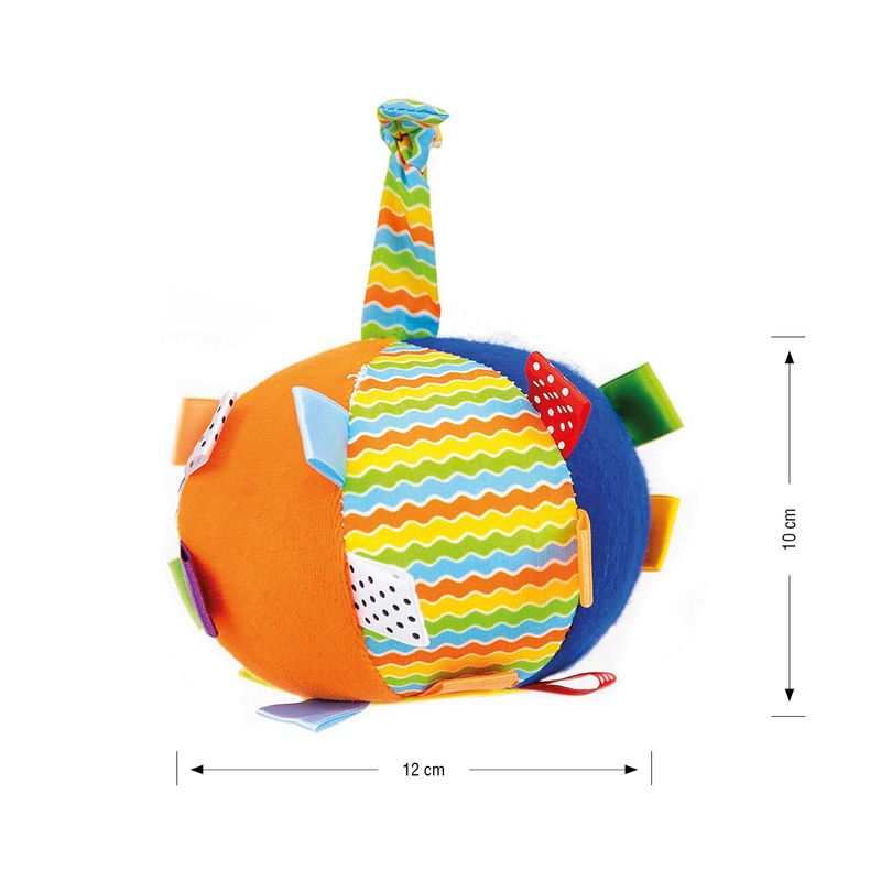 Jucarii, Copii si Bebe - Jucarii si jocuri - Jucarii bebelusi - Jucarii interactive bebelusi - Jucarie din plus pentru agatat, Minge senzoriala cu clopotel, Funny Ball - Infinity.ro