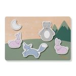 Jucarii, Copii si Bebe - Jucarii si jocuri - Jucarii bebelusi - Jucarii interactive bebelusi - Puzzle din lemn certificat FSC, Hauck, Forest - Infinity.ro