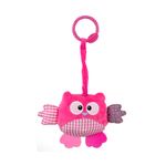 Jucarii, Copii si Bebe - Jucarii si jocuri - Jucarii bebelusi - Jucarii interactive bebelusi - Jucarie din plus pentru agatat, fosnaie si vibreaza, Cutie Owl Pink - Infinity.ro