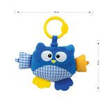 Jucarii, Copii si Bebe - Jucarii si jocuri - Jucarii bebelusi - Jucarii interactive bebelusi - Jucarie din plus pentru agatat, fosnaie si vibreaza, Cutie Owl Blue - Infinity.ro