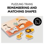 Jucarii, Copii si Bebe - Jucarii si jocuri - Jocuri si puzzle - Puzzle - Puzzle din lemn certificat FSC, Hauck, Safari - Infinity.ro