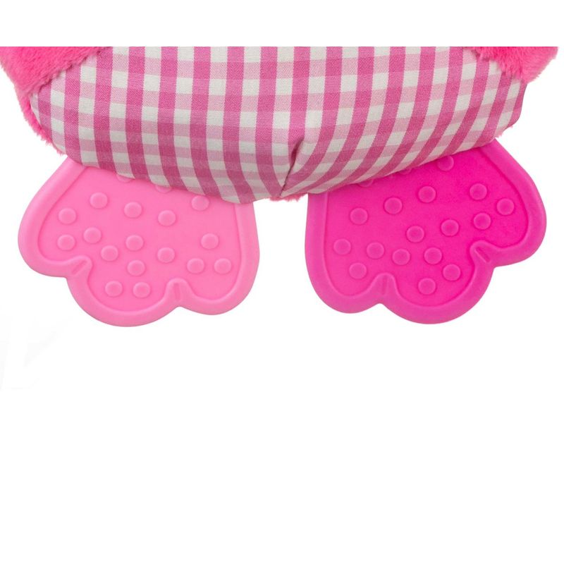 Jucarii, Copii si Bebe - Jucarii si jocuri - Jucarii bebelusi - Jucarii interactive bebelusi - Jucarie din plus pentru agatat, fosnaie si vibreaza, Cutie Owl Pink - Infinity.ro