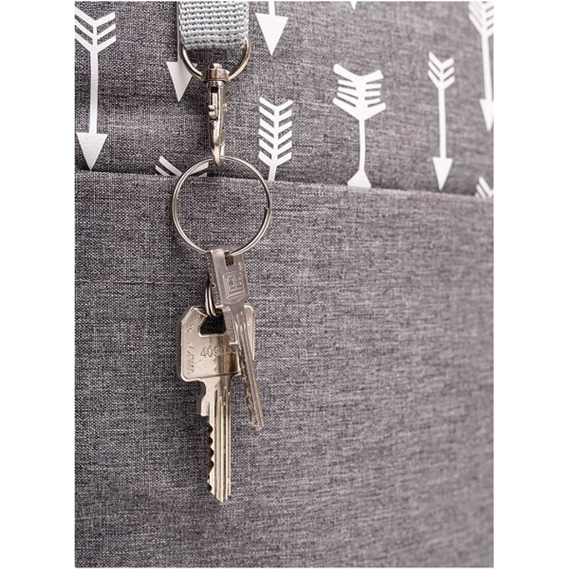 Jucarii, Copii si Bebe - Maternitate - Genti bebelusi - Geanta pentru calatorii 2 in 1, cu 17 buzunare, Kinder Hop, Space Grey - Infinity.ro