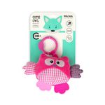 Jucarii, Copii si Bebe - Jucarii si jocuri - Jucarii bebelusi - Jucarii interactive bebelusi - Jucarie din plus pentru agatat, fosnaie si vibreaza, Cutie Owl Pink - Infinity.ro