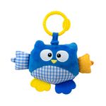 Jucarii, Copii si Bebe - Jucarii si jocuri - Jucarii bebelusi - Jucarii interactive bebelusi - Jucarie din plus pentru agatat, fosnaie si vibreaza, Cutie Owl Blue - Infinity.ro