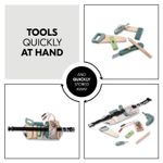 Jucarii, Copii si Bebe - Jucarii si jocuri - Jucarii bebelusi - Jucarii interactive bebelusi - Set 9 unelte si curea, Invata sa lucrezi, Hauck, Learn to Work - Infinity.ro