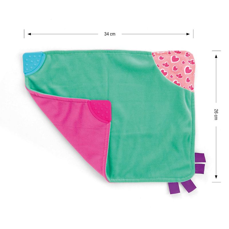 Jucarii, Copii si Bebe - Jucarii si jocuri - Jucarii bebelusi - Jucarii interactive bebelusi - Jucarie din plus, fosnaitoare si functie dentitie, Blanky Pink - Infinity.ro