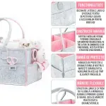 Jucarii, Copii si Bebe - Maternitate - Genti bebelusi - Gentuta mamicii, organizator scutece si accesorii copii si bebelusi, Pink, 38x26x18 cm - Infinity.ro