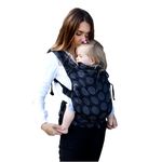 Jucarii, Copii si Bebe - Carucioare si articole de transport - Marsupii si hamuri bebe - Marsupiu ergonomic, Kinder Hop, Multi Soft, Dots Dark Grey - Infinity.ro