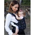 Jucarii, Copii si Bebe - Carucioare si articole de transport - Marsupii si hamuri bebe - Marsupiu ergonomic, Kinder Hop, Multi Soft, Dots Dark Grey - Infinity.ro
